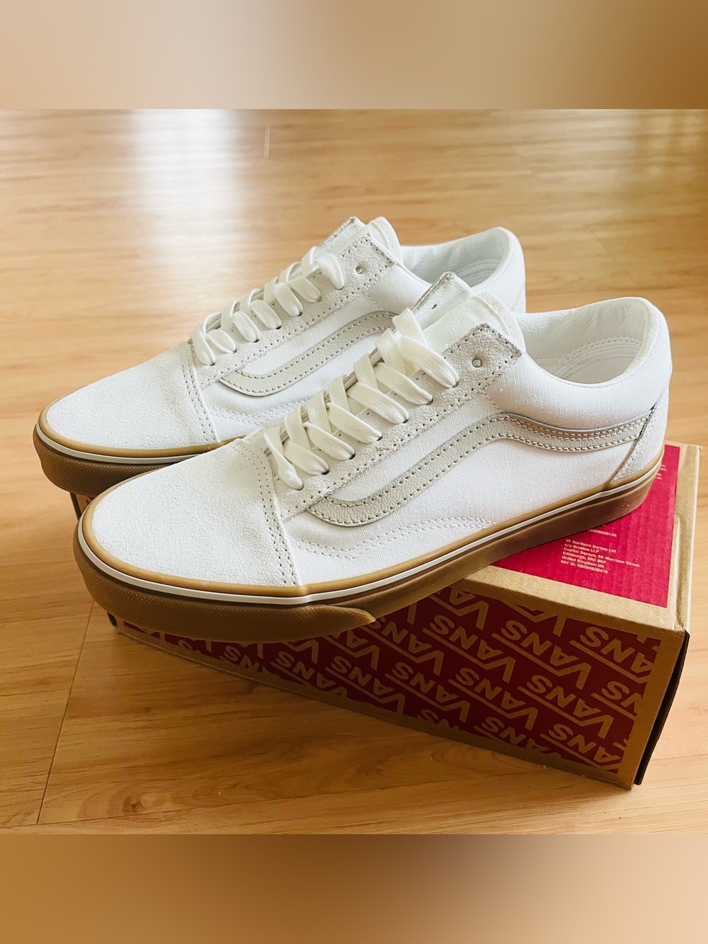 Vans Old Skool Shoe Gum White Women 7.5 US - Picture 5 of 10